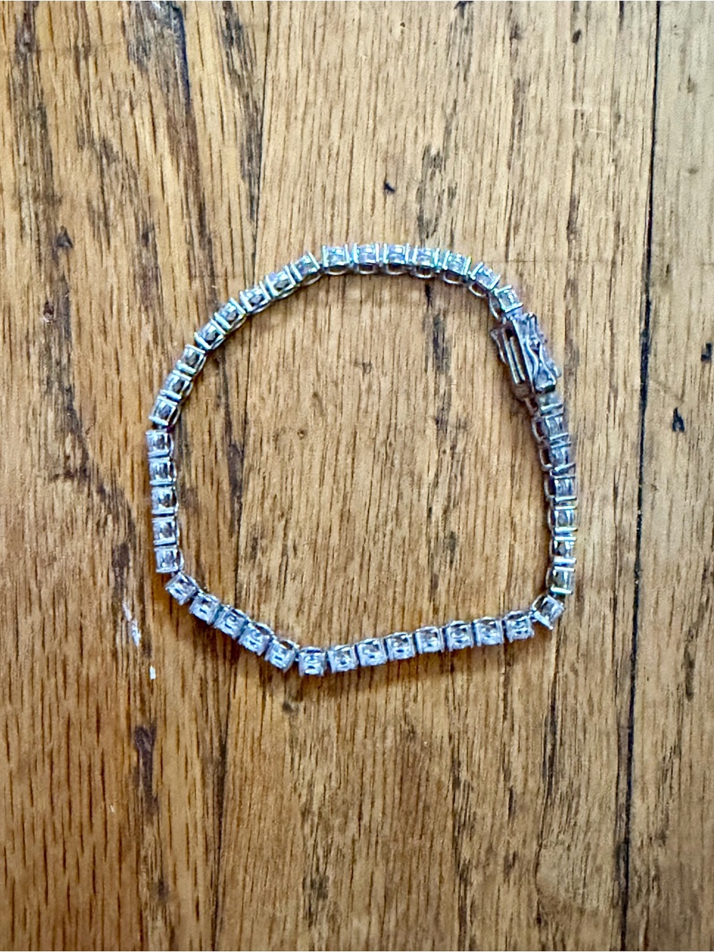 Silver Tennis Bracelet with Cubic Zirconia